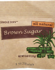 Single Serv Brown Sugar Packets  All Natural Premium Quality Easy To Open for Convenient Portion Control Perfect for Condiment Stations  96 Count 13g Servings