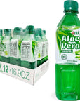 Vinut Pure Aloe Vera Juice Original Flavor with Pulp - (16.9 fl oz, Pack of 12)