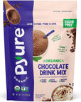 Organic Chocolate Drink Mix with Cocoa by Pyure - 1 Net Carb - 7.23 Ounce