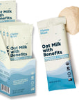 Oat Milk with Benefits  Instant Organic Oatmilk Powder 5ct single serve packets