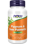 NOW Supplements, Pygeum & Saw Palmetto with Pumpkin Seed Oil, Men's Health*, 60 Softgels