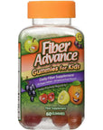 Fiber Advance Gummies for Kids Daily Fiber Supplement, 60 Count (2Pack)