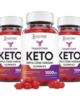 Justified Laboratories (3 Pack) Transform Keto ACV Gummies 1000MG