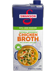 Swanson Natural Goodness 33% Less Sodium Chicken Broth, 32 oz Carton