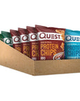 Quest Nutrition Protein Chips Variety Pack, (BBQ, Cheddar & Sour Cream, Sour Cream & Onion), High Protein, Low Carb, 1.1 Ounce (Pack of 12)