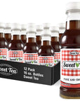 Iced Tea Sweet Real Brewed Pure Cane Sugar Caffeinated All Natural No Artificial Flavors or Colors 16 Oz 12 Pack by Southern Sweet Tea Company