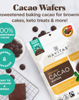 Navitas Organics Cacao Wafers 8oz Unsweetened Baking Chocolate  Organic NonGMO Fairtrade GlutenFree