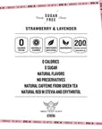 ATHON Natural Energy Drink Athena Strawberry Lavender  Zero Calories  Naturally Sweetened  LTheanine and BVitamins  200mg Caffeine  12 fl oz Cans 12 pack