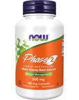 NOW Supplements, Phase 2® (White Kidney Bean Extract) 500 mg, Weight Management*, 120 Veg Capsules