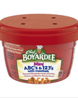 Chef Boyardee Mini ABCs and 123s with Meatballs Microwave Food 75 OZ Microwavable Bowl 12 Bowls