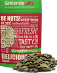 Sincerely Nuts Pumpkin Seeds Pepitas Unsalted No Shell 5lb bag Delicious Natural Superfood Snack  Great Source of Vitamins  Minerals Including Zinc  Magnesium  Kosher Vegan Gluten Free