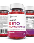 Justified Laboratories (2 Pack) Genesis Keto ACV Gummies - 1000MG