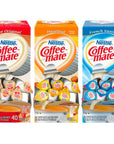 Nestle Coffee Mate Liquid Creamers  French Vanilla Hazelnut The Original  Variety Pack 120ct Non Dairy No Refrigeration  By World Group Packing Solutions