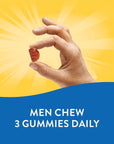 Nature's Way Alive! Men’s 50+ Premium Gummy Multivitamins, Supports Multiple Body Systems, B-Vitamins, Gluten-Free, Vegetarian, Grape, Orange and Cherry Flavored Gummies, 75 Gummies