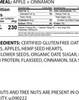 The Gluten Free Bar High Protein Oatmeal Power Breakfast Apple Cinnamon 2 Ounce Vegan Dairy Free Non GMO Soy Free