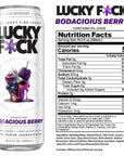 LUCKY F*CK Zero Sugar Energy Drink - 19.2 Fl Oz Cans (Pack of 12)