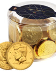 Albert Premier Belgian Chocolate Coins  48 Individually Wrapped Gold Coins Kosher Certified Milk Chocolate Treats  For Holidays Celebrations Easter candy and Gifting