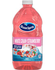 Ocean Spray White CranStrawberry Juice Drink 64 Fl Oz Bottle Pack of 1