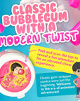 Bubblegum Kids SugarFree Gum  Classic Bubble Gum Flavor Sugar Free  Bubble Gum for Kids and Adults Craving Nostalgia  Vegan and Kosher Friendly Parent Approved Bubble Gum  Pack of 1