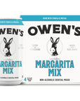 Owens Margarita Mix Premium Cocktail Mixer Made with Real Agave and Lime Juice  82oz Cans 24 pack