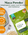 Navitas Organics Maca Powder 8 oz Bag 45 Servings  Organic NonGMO Low TempDried GlutenFree