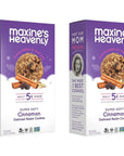 Maxines Heavenly Cinnamon Oatmeal Raisin Cookies  Gluten Free Made with Oats Sweetened with Coconut Sugar  Dates  Tasty Low Sugar Vegan Dessert  72 Ounces Each 2 pack