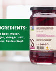 Pickerfresh Pickled Beets 16 Oz Pack of 3 100 Natural and Certificated Crinkle Cut Sliced Beetroot No Artificial Color and No Preservatives NonGMO Gluten Free Kosher Ready to Eat