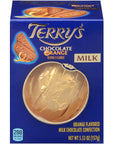 Smiling Sweets Terrys Milk Chocolate Orange  553oz  Pack of 2  Great tasting chocolate with an added twist of orange flavor  Perfect for sharing  Break apart and enjoy