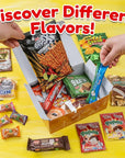 International Exotic Snack Box Variety Pack Count Premium Foreign Rare Snack Food Gifts for Fun Mystery Box of Snacks European Snacks for Adults and Kids Mini