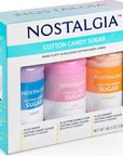 Nostalgia Cotton Candy Flossing Sugar Grape Pink Bubble Gum Orange 48 Ounces