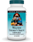 Source Naturals Wellness Children's Immune Chewable, Great-Tasting Defense Complex, Berry Flavored - 60 Wafers