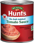 Hunts Tomato Sauce No Salt Added Keto Friendly 8 oz