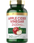 Carlyle Apple Cider Vinegar Capsules | 2400mg | 240 Count | Non-GMO, Gluten Free Supplement