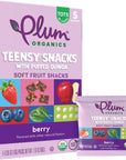 Plum Organics Teensy Fruits, Berry, 5 Count (Pack of 4)