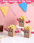 CORODER Moana Popcorn Box DIY Snack Popcorn Box Luau Party Supply Hawaiian Birthday Party Decoration Party Supply Hawaiian Party Decoration Party Favors12PCS