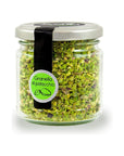 Sciara  Chopped Sicilian Pistachios  Premium Quality Pistachios from Bronte Italy  Glass Jar 100g 35oz