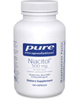 Pure Encapsulations Niacitol 500 mg | Hypoallergenic No-Flush Niacin to Support Digestion, Hormone Synthesis, and Tissue Formation | 120 Capsules