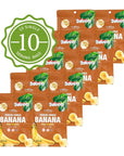 ONETANG FreezeDried Fruit Banana Chips 10 Pack SingleServe Pack Non GMO Kosher No Add Sugar Gluten free Vegan Healthy Snack 052 Ounce