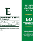 Nature's Bounty Vitamin E Pills and Supplement Softgels , Supports Antioxidant Health, 400iu, 120 Count