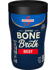 Swanson Sipping Bone Broth, Beef Bone Broth, 10.75 OZ Cup, Pack of 8