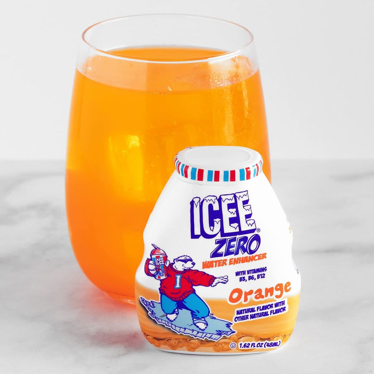 ICEE Zero Calorie Cherry Blue Raspberry Orange and Mango Liquid Water Enhancer Drink Mix Natural Flavor Drops Sugar Free 162 Fl Oz Concentrate 48 ml  4 Ultimate Variety Pack