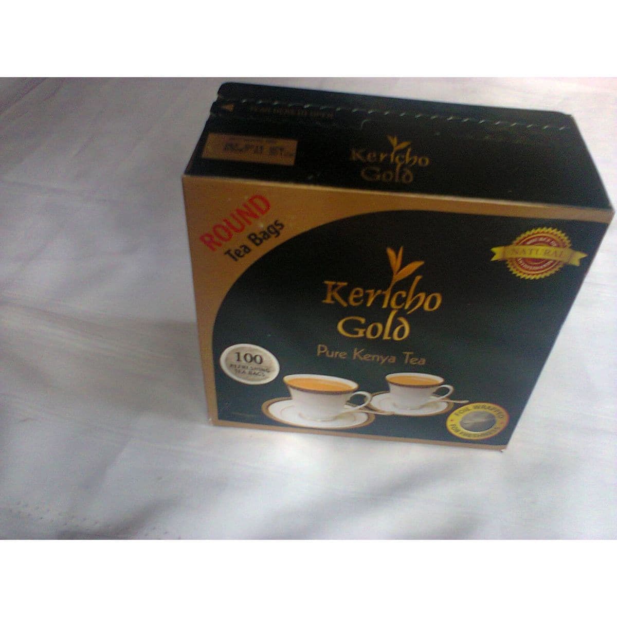 Kenya Teakericho Gold Natural Round Tea Bags100 Round Tea Bagsfoil Wrapped