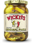 Wickles Pickles Original Pickles 6 Pack  Spicy Garlic Pickles  Sweet  Hot Pickle Slices  Sweet Slightly Spicy Wickedly Delicious 16 oz Each