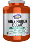 NOW Sports Nutrition, Whey Protein Isolate, 25 g With BCAAs, Unflavored Powder, 5-Pound