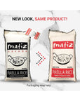 Matiz Valenciano Paella Rice from Spain 22 lbs Traditional Spanish MediumGrain  Risotto Arrow Negro Seafood Dishes  Natural Flavor  Soy and Gluten Free