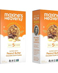 Maxine's Heavenly Peanut Butter Chocolate Chip Cookies | Healthy Vegan Oatmeal Cookies Sweetened with Coconut Sugar & Dates | Plant Based, Gluten Free & Non GMO | 7.2 Ounces Each (2 pack)