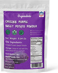 Orgnisulmte Original Purple Sweet Potato Powder 100% Pure Natural Premium Purple Yam Powder for Food Coloring No GMO Vegan Friendly 5.64Oz(160g)