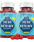 Justified Laboratories (2 Pack) Tru Bio Keto Gummies 1000MG ACV