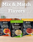 Amore Artichoke Hearts  Non GMO Verified ReadytoEat Herb Infused Vegetables In Resealable Bags  Snack On The Go Straight Out Of The Pouch  Herbs Infused  44 Ounce