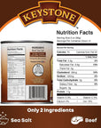 Keystone All Natural Ground Beef 28 Ounce Long Term Emergency Survival Food Canned Meat  Fully Cooked Ready to Eat  Gluten Free Family Pack of 6